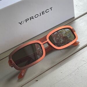 Y/Project x Linda Farrow Orange Unisex Sunglasses